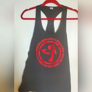 Zumba rainbow split side tank